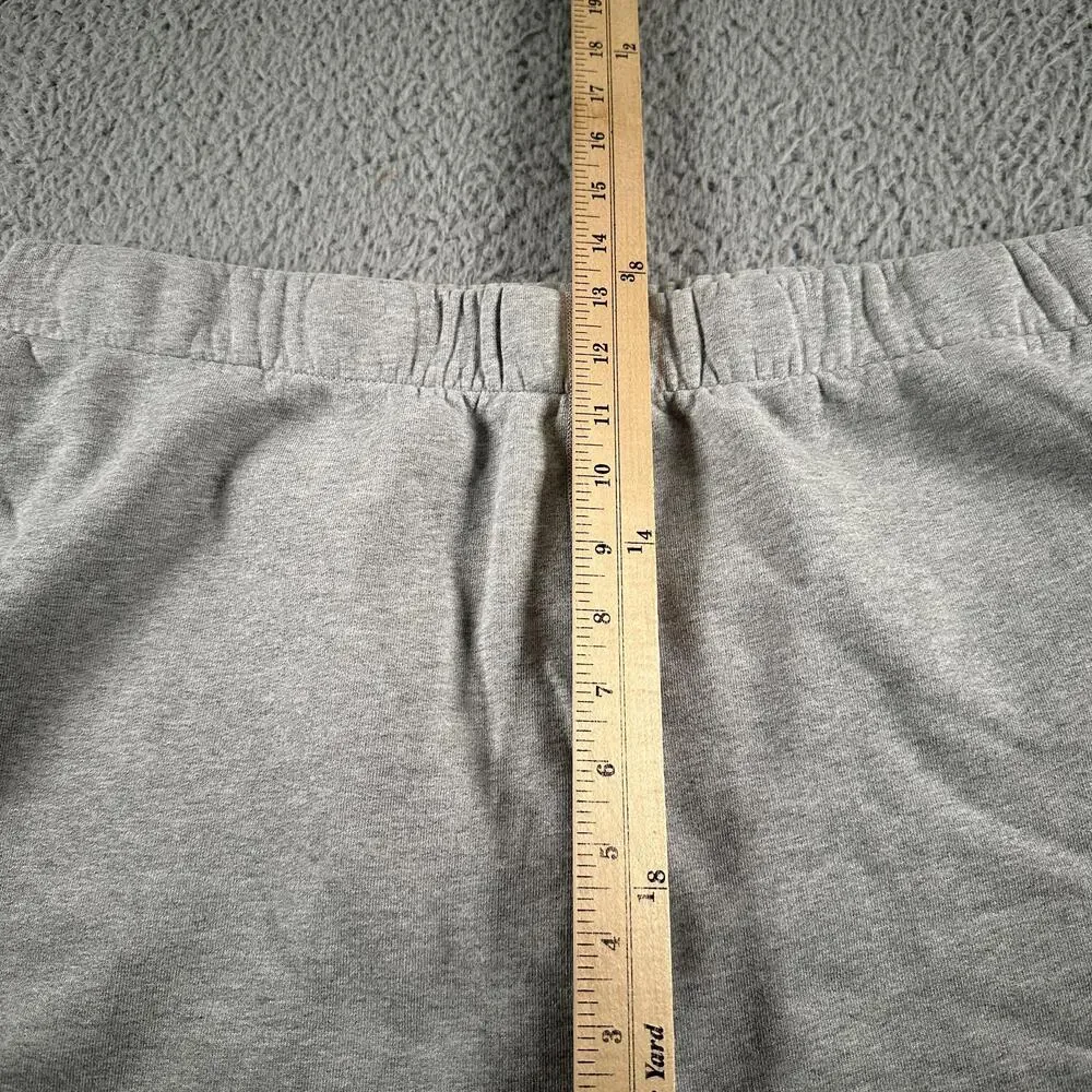 Lady White Co Sweat Shorts Mens XL Gray Cotton Fleece Elastic Waist Made In USA